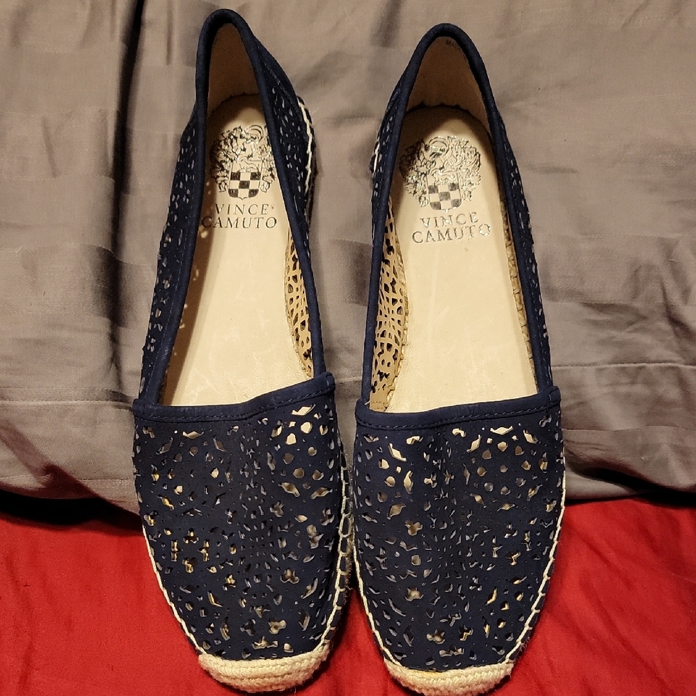 Vince Camuto Dark Blue Espadrille Loafers